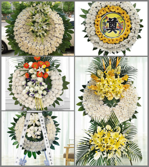 山西运城芮城县东垆乡三十里铺村花圈速递